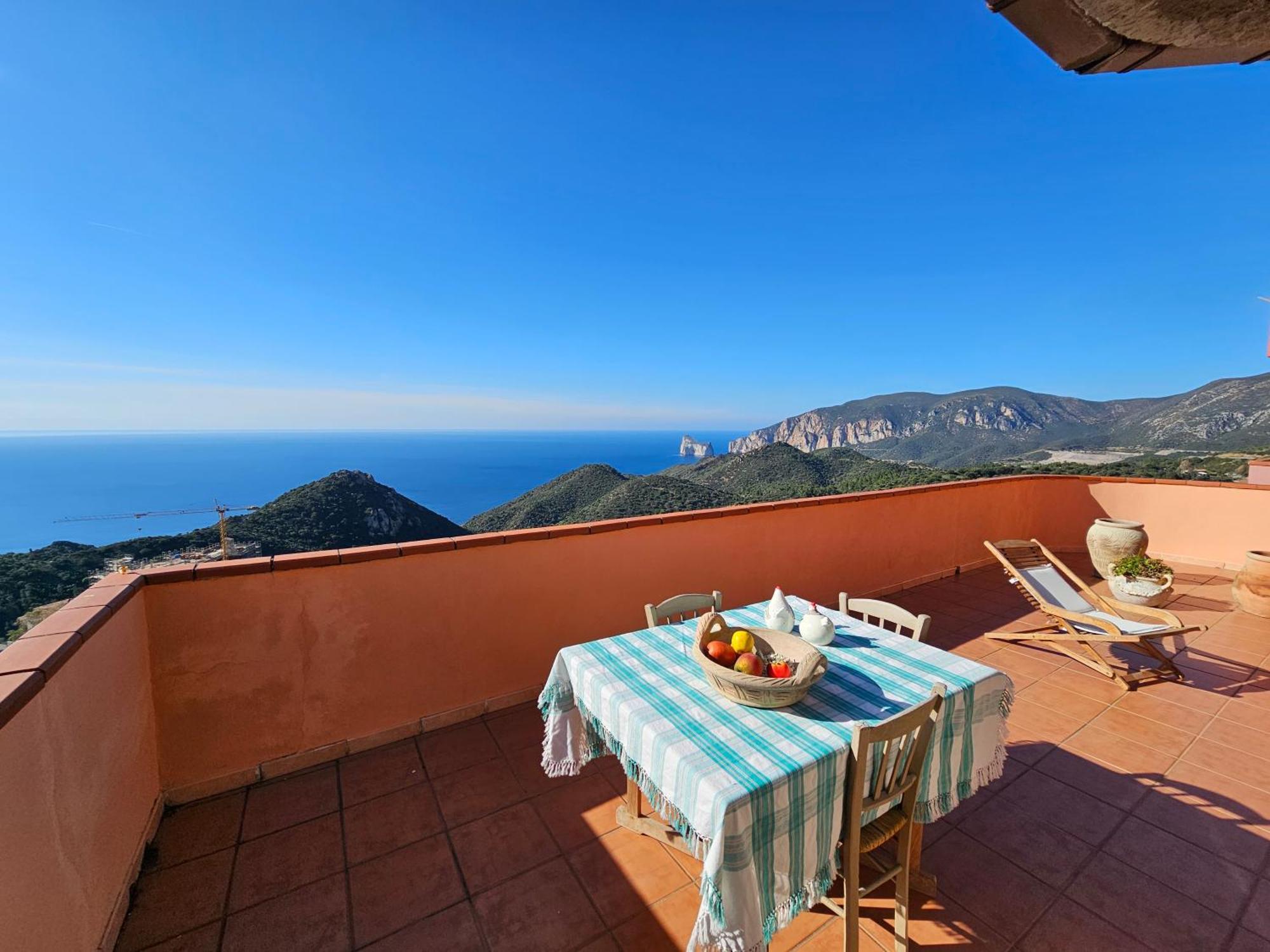 Casa Con Magnifica Vista Mare Villa Nebida Bagian luar foto