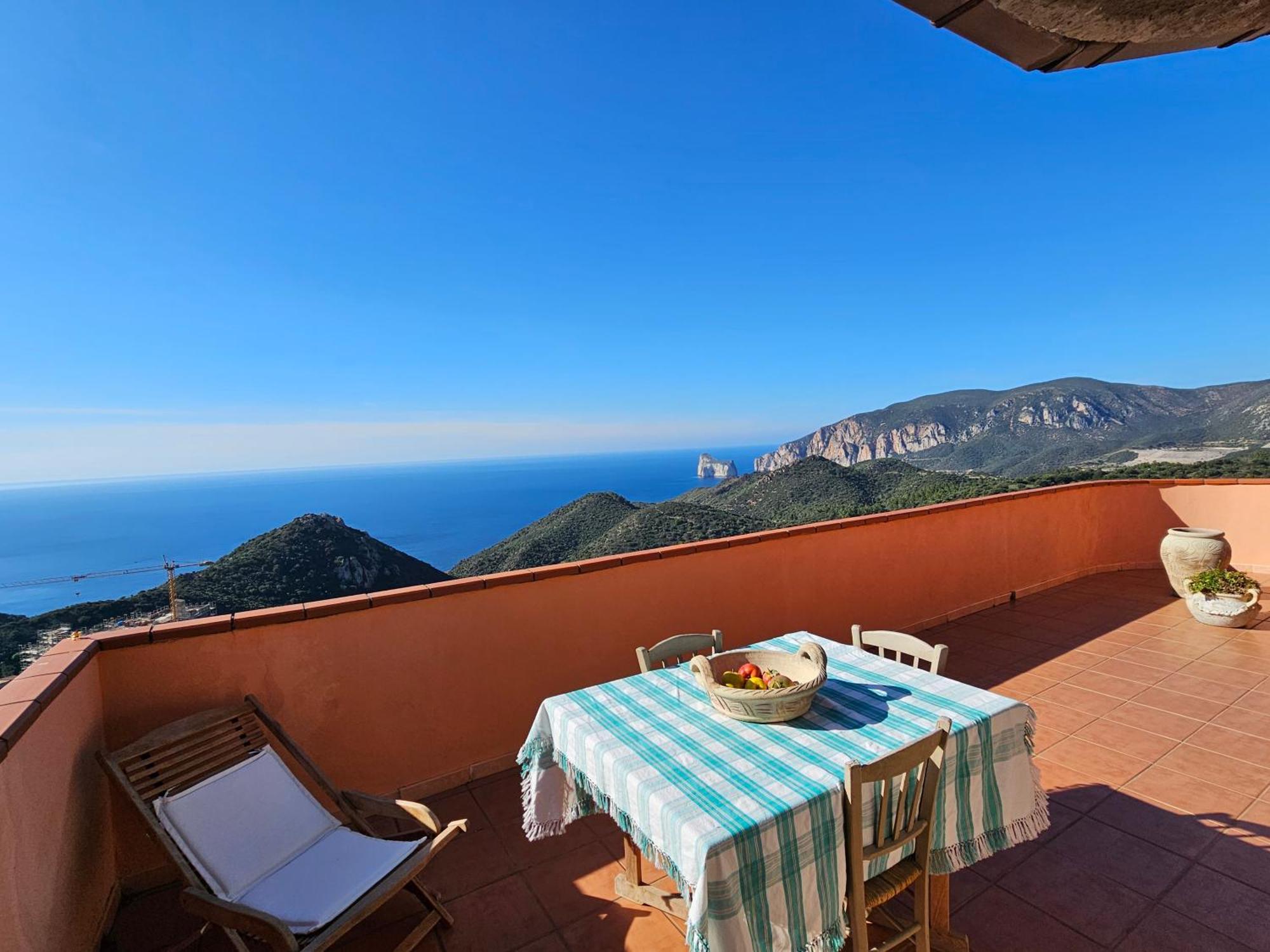 Casa Con Magnifica Vista Mare Villa Nebida Bagian luar foto